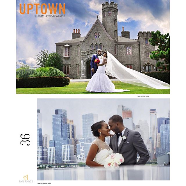 So excited to see two of my beautiful couples featured in the new Wedding + Travel issue of @uptownmagazine  On top is Sybil + Ned and on the bottom it's Jatae + Stephen. Seriously the sweetest couples ever!! Congrats guys!! Your wedding days were ones to remember! ?