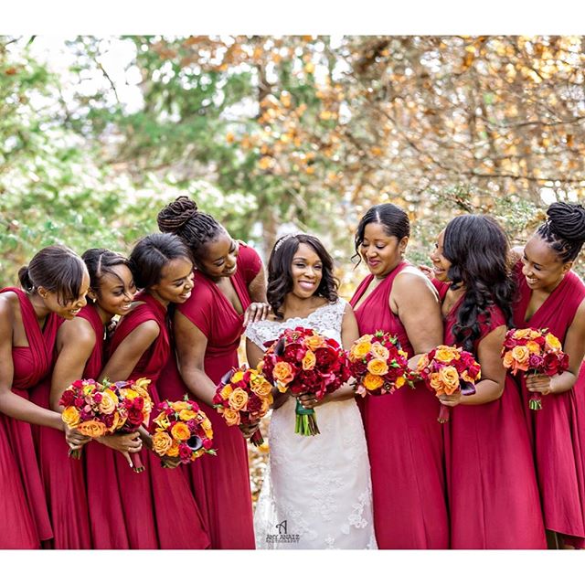 Adored the colors Anika chose for her wedding!