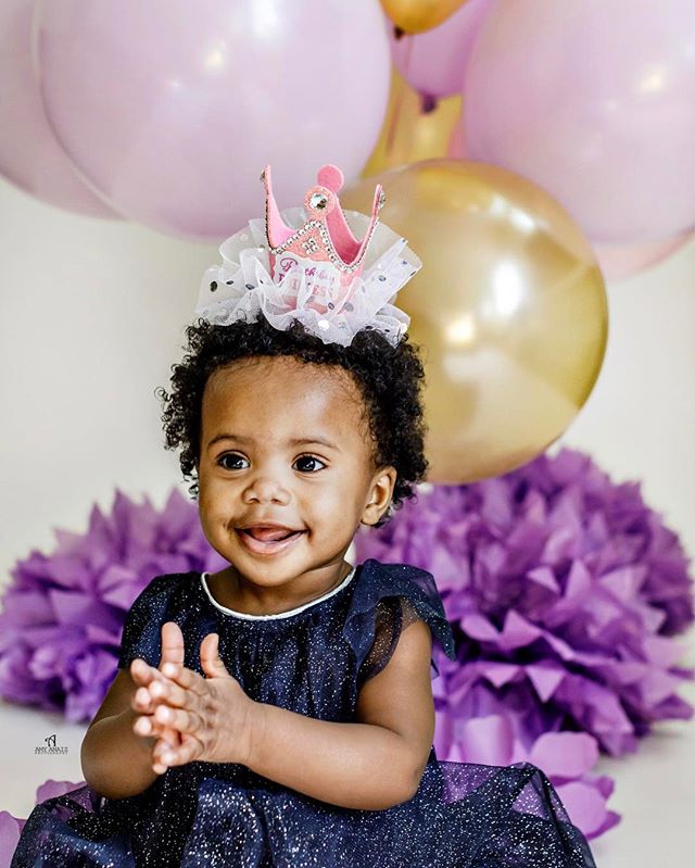 I can't believe this princess has turned 1??. She was a wee little thing just yesterday!  I may be biased but she's seriously is the cutest! Thank you @kenziejai + @heymrjohnson_iamhim for bringing this perfect little person into the world!! Happy Birthday Jordan Christine! Titi Amy Adores you!