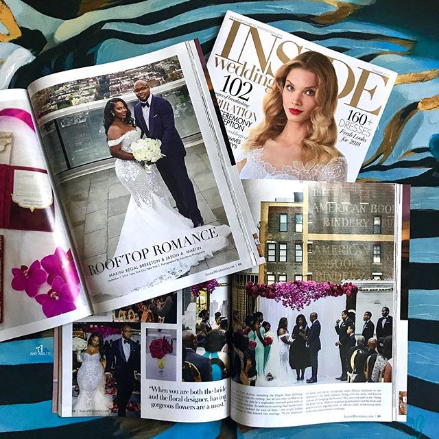 Nothing like seeing your name in print!  So excited that is featured in the latest issue of @insideweddings on newsstand now!! ? I'll be sharing more images from this gorgeous wedding so pardon me as I flood your timeline  ?@makiniregaldesigns ??@on_my_way_home777 @ellescoutureevents ? @nicky_b_on_hair  @kingmalimagic  @leahdagloria ?@vaingloriousbrides @maebfilms @paperedwonders ??@_jasonandrew @bcakeny @phearnone @petitedelights ?@thefinishingtouchny ?@evolutioneventrentals